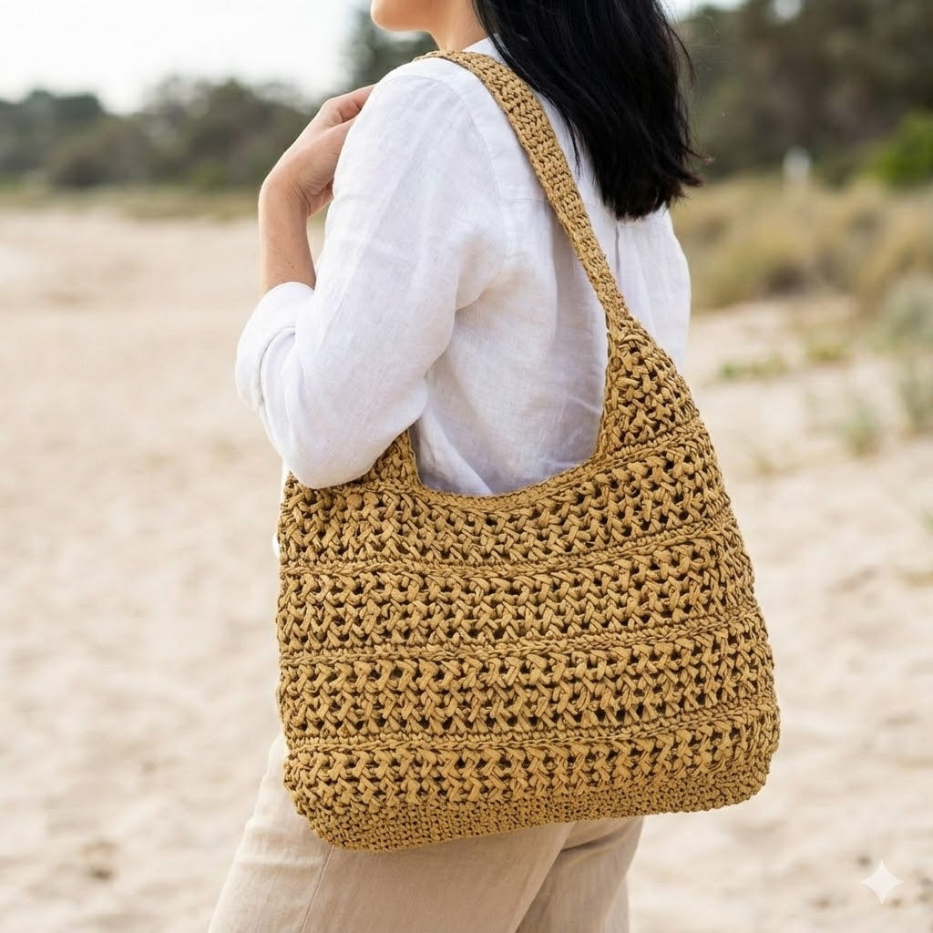 Handmade Macrame Hobo Bag Kalsten