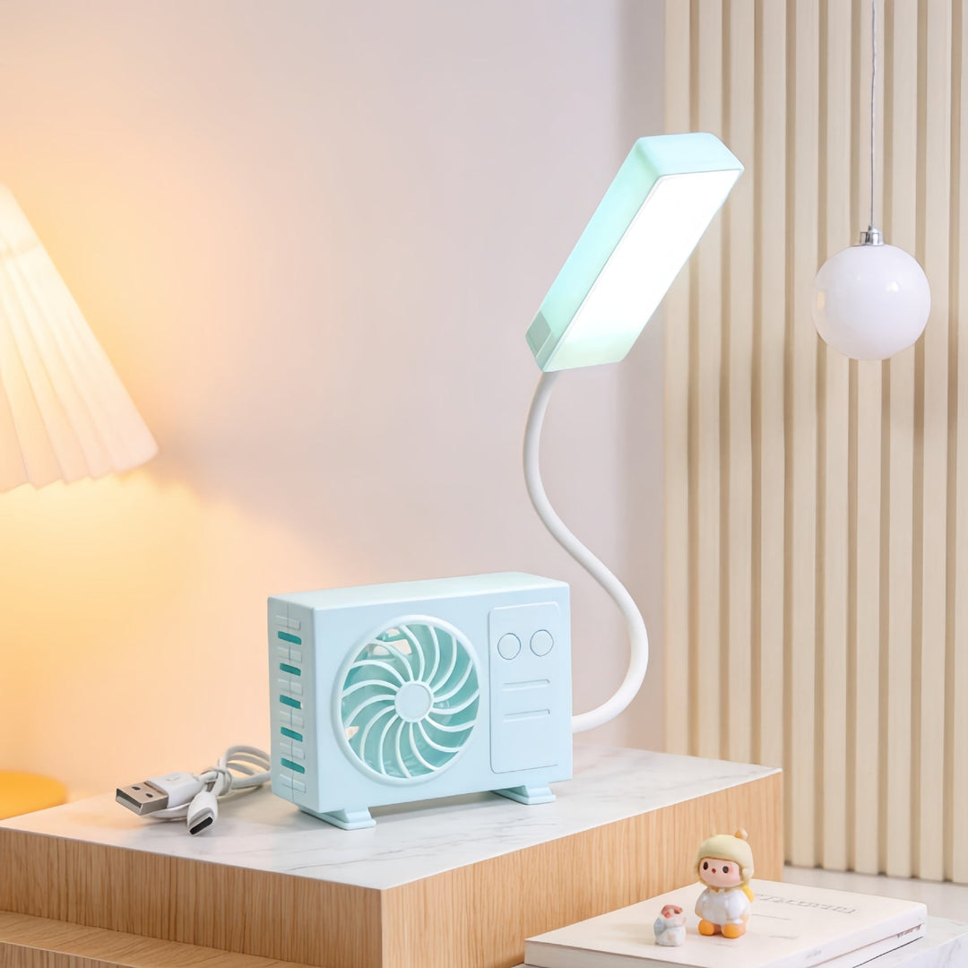 Women's multifunctional table lamp with integrated fan Kalsten