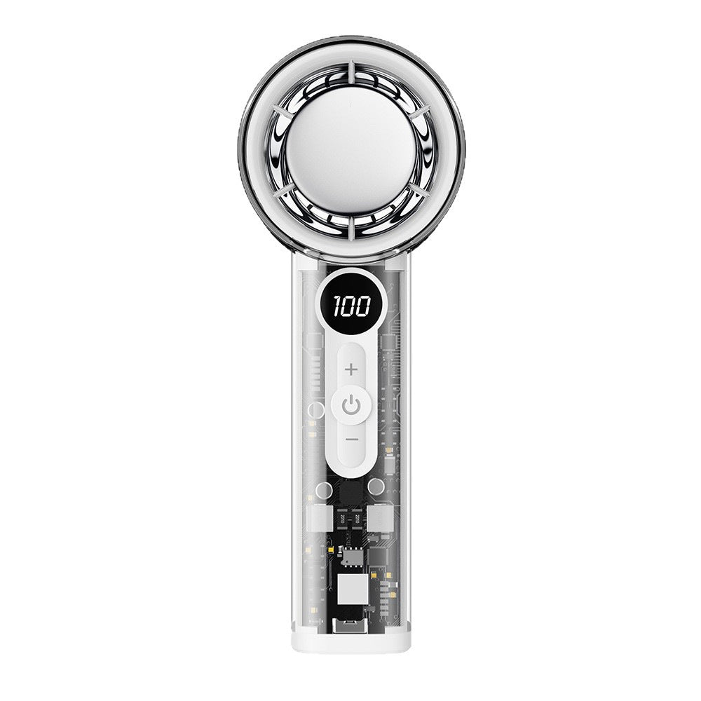 Cooling transparent handheld bladeless high-speed portable USB rechargeable fan Kalsten