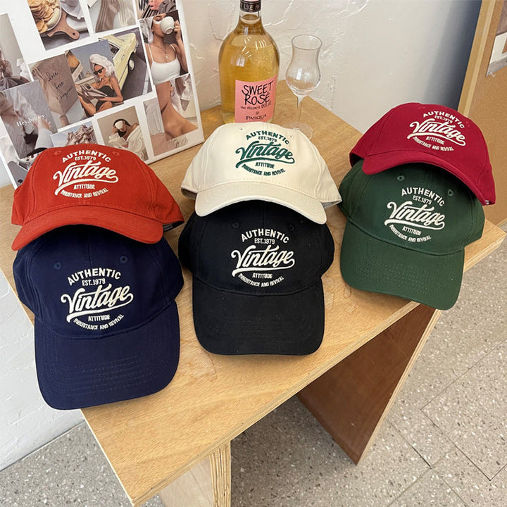 Men's Vintage-Inspired Cotton Baseball Cap Kalsten