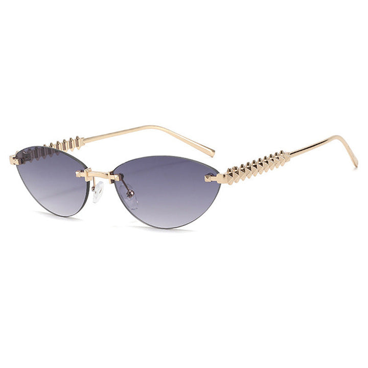 Women's sunglasses in modern, geometric design with stylish metal frame and UV protection Kalsten