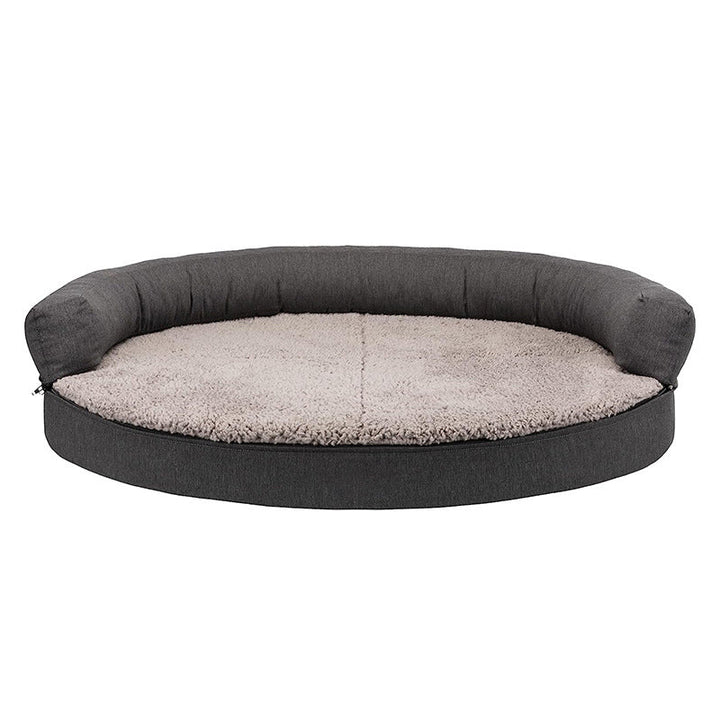 Cozy Round Memory Foam Dog Bed