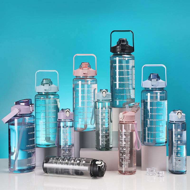 Women's Motivational Water Bottle with Time Markers Kalsten