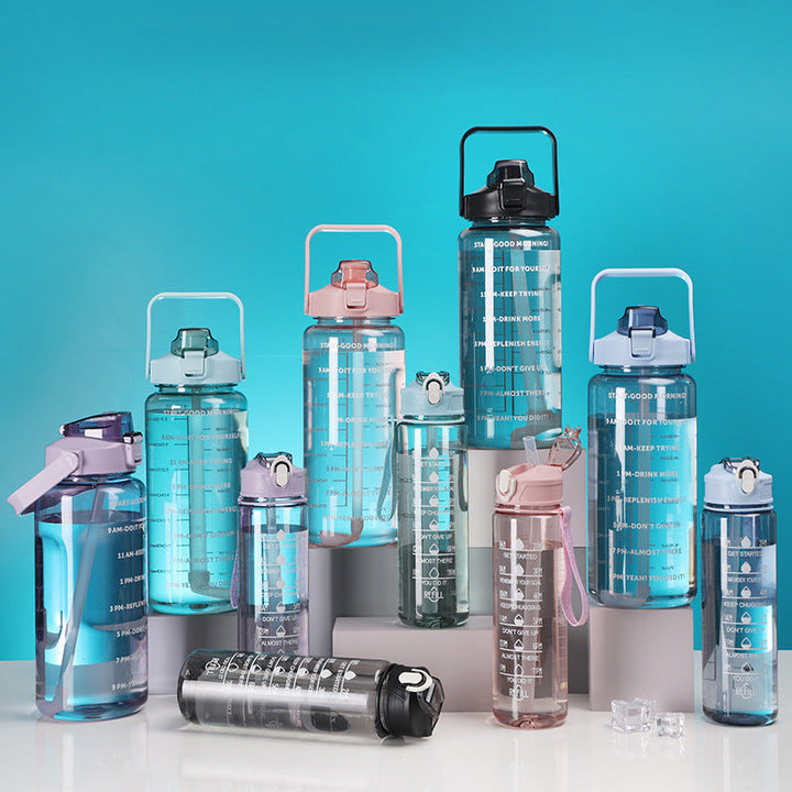 Women's Motivational Water Bottle with Time Markers Kalsten