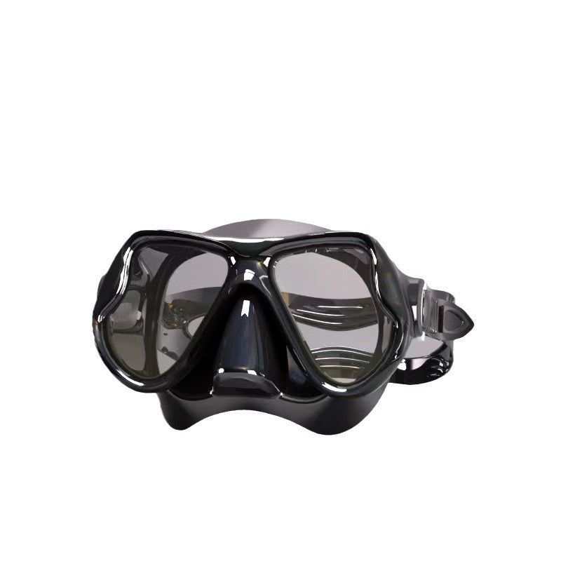 Diving mask with ergonomic design and a flexible snorkel Kalsten