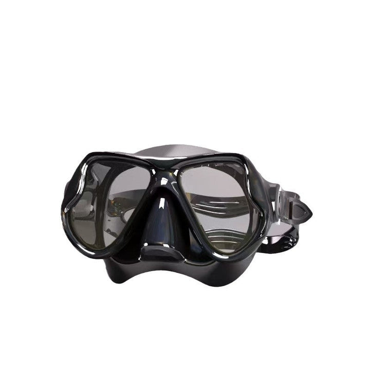 Diving mask with ergonomic design and a flexible snorkel Kalsten