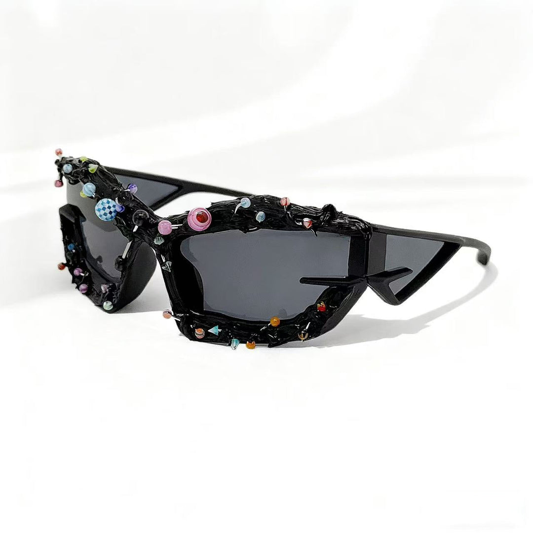Ladies sunglasses with creative decor and distinctive frame Kalsten