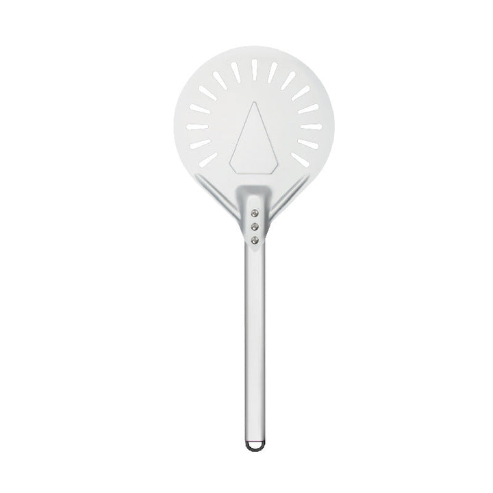 adjustable stainless steel perforated pizza peel and serving spatula with ergonomic handle Kalsten