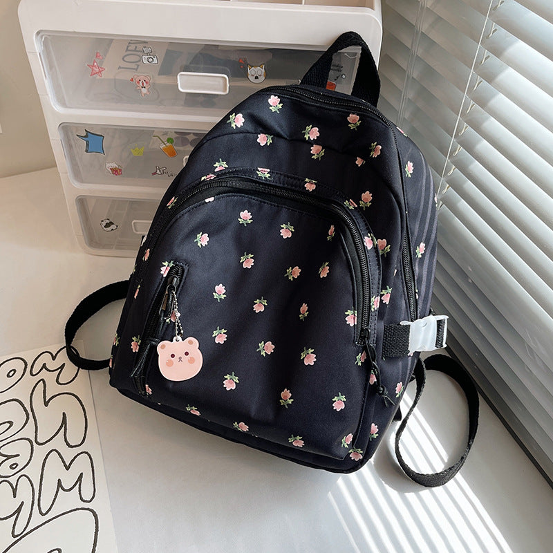 Floral Printed Casual School Backpack