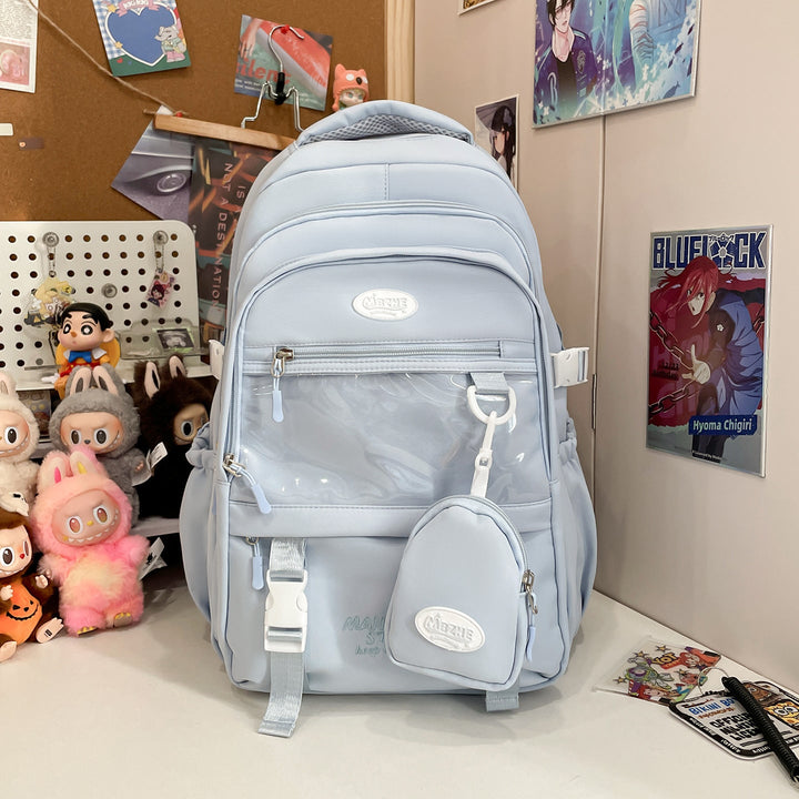 Multi-Functional Transparent Panel School Backpack