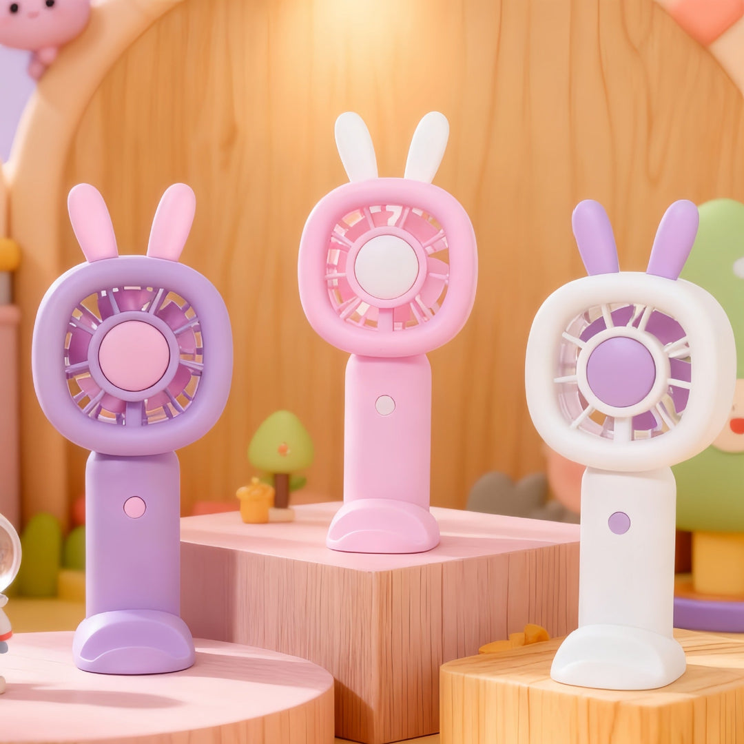 Ladies' portable mini fan in playful bunny design Kalsten