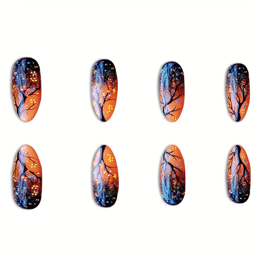 Artistic Night Sky Themed Nail Art Kalsten
