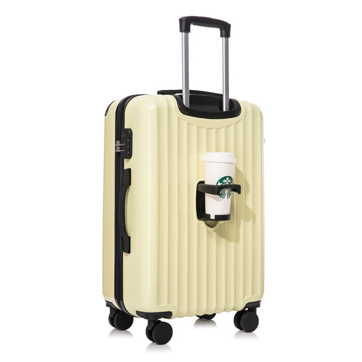 Unisex Innovative Hard-Shell Spinner Luggage with Integrated Cup Holder Kalsten