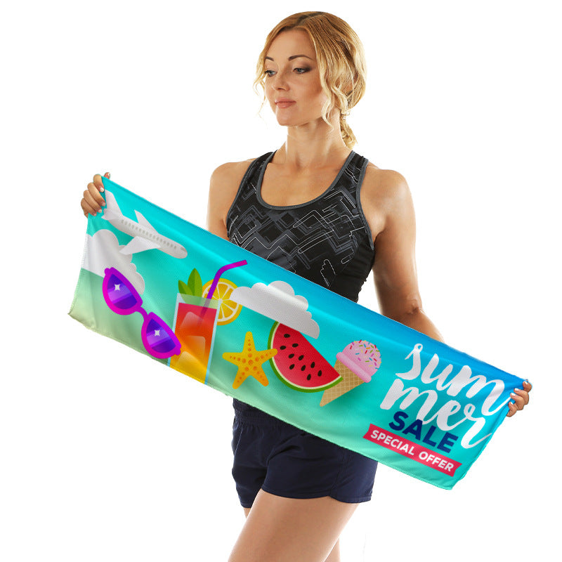Sporty microfiber cloth with vibrant summer design Kalsten