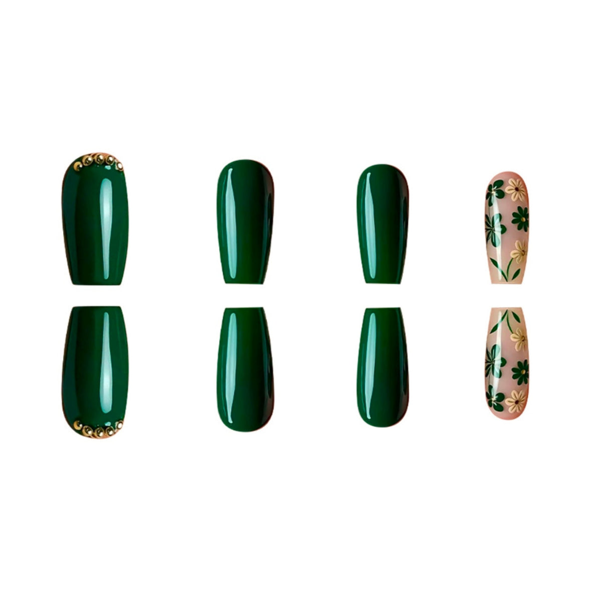 Botanical Nail Art Press-On Set Acalora