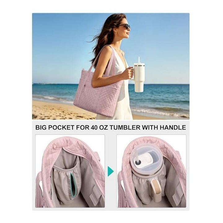 Practical tote bag with removable organizer Kalsten