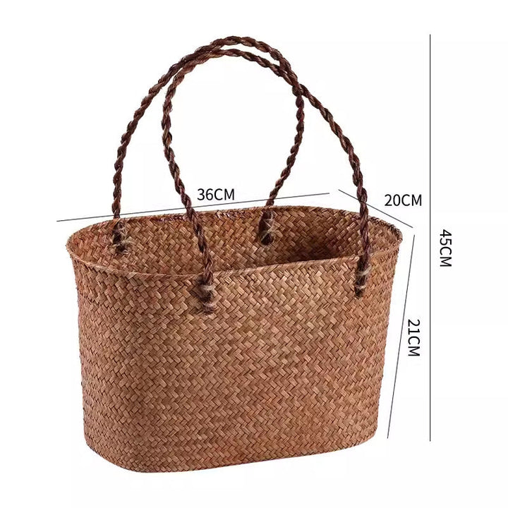 Handcrafted Woven Storage Tote Kalsten