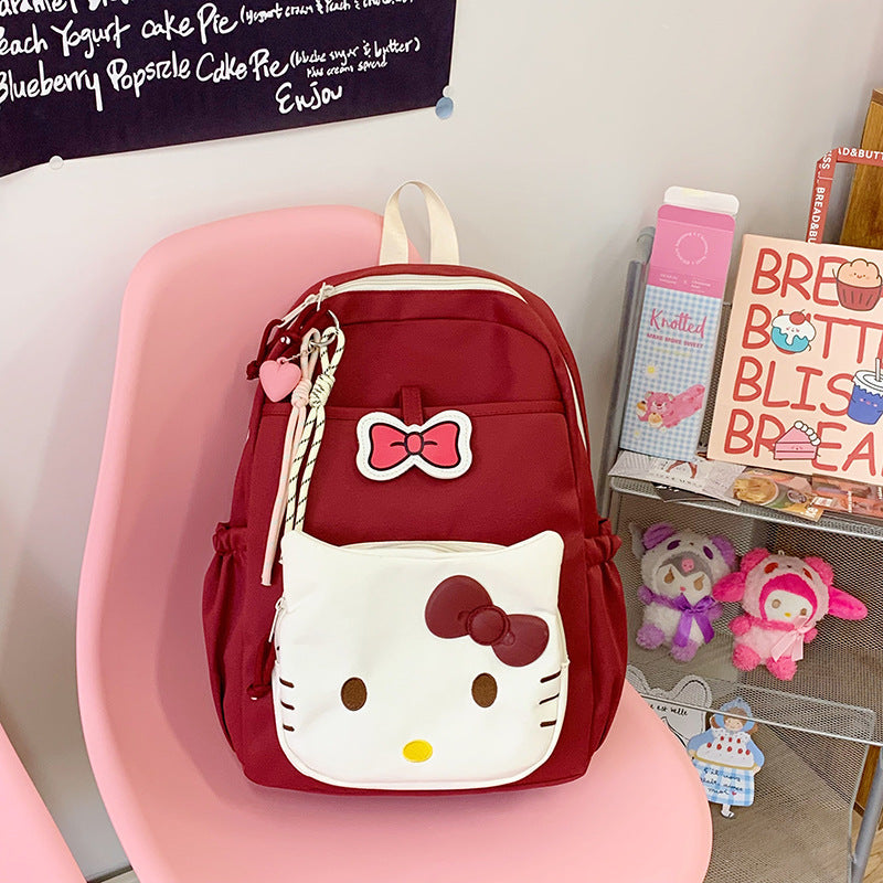 Cute Graphic Cat School Backpack