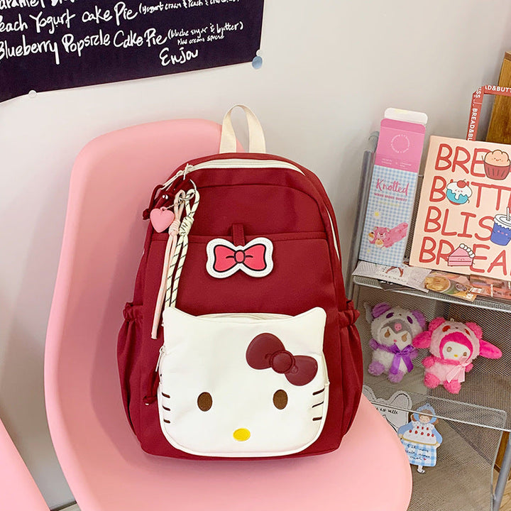 Cute Graphic Cat School Backpack