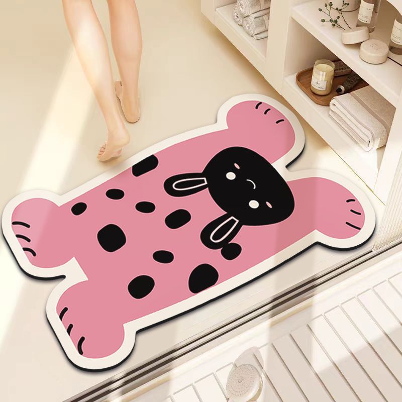 Playful Lion-Themed Bath Mat Kalsten