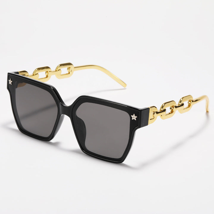 Ladies stylish square sunglasses with innovative metal frame construction Kalsten