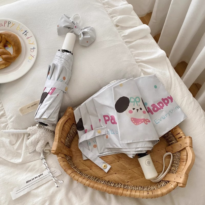 Women's folding umbrella with creative cartoon design Kalsten