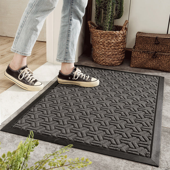 Elegant Floral Design Door Mat Kalsten