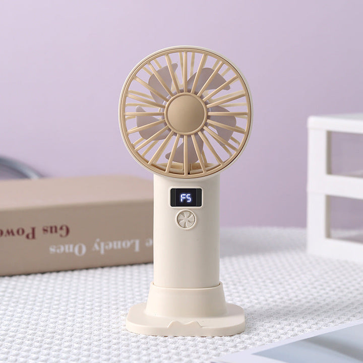 Unisex Portable USB Fan with LCD Display and Variable Speed Control Kalsten