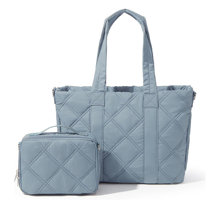 Elegant and Versatile Fabric Handbag with Detachable Cosmetic Bag Kalsten