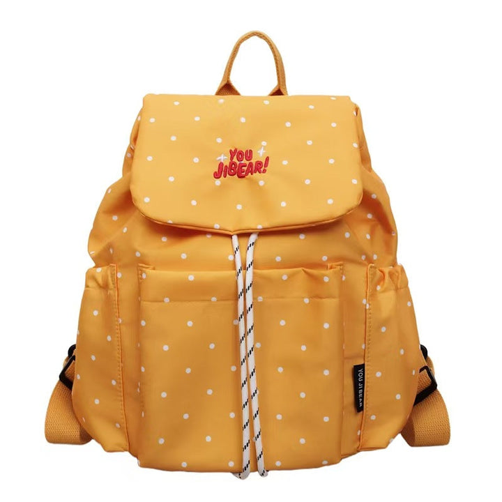 Polka Dot Textured Backpack Kalsten