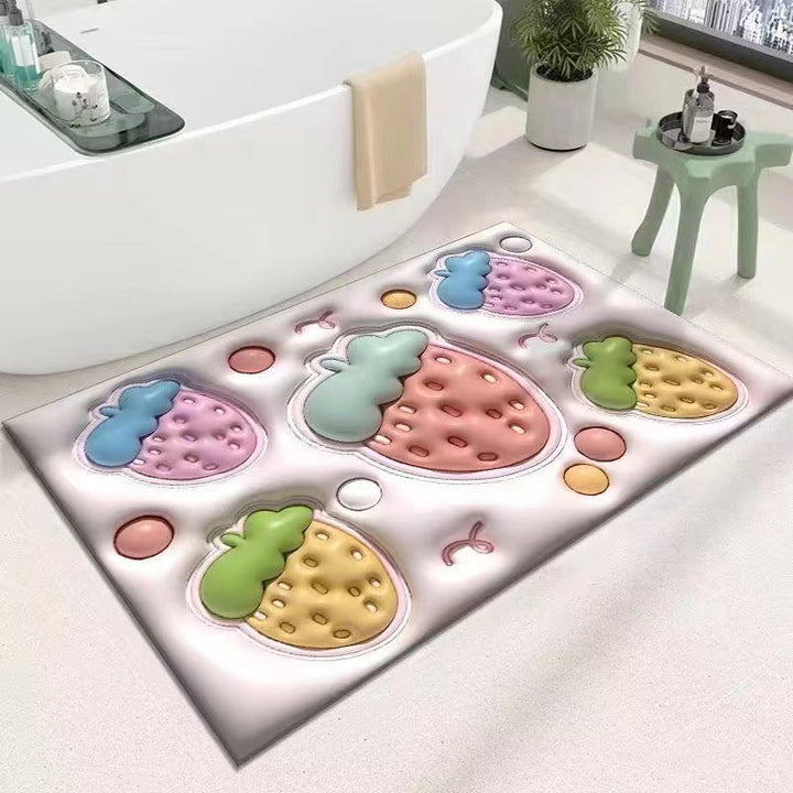 Cute Cartoon Cat Shape Bath Mat Kalsten