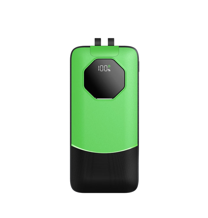 Portable power bank with water-repellent surface and digital charge status indicator Kalsten