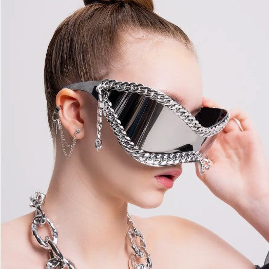 Women's fashionable sunglasses with chain frame Kalsten
