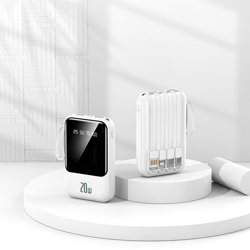 Portable power bank with state-of-the-art charging display and fast USB-C connection Kalsten