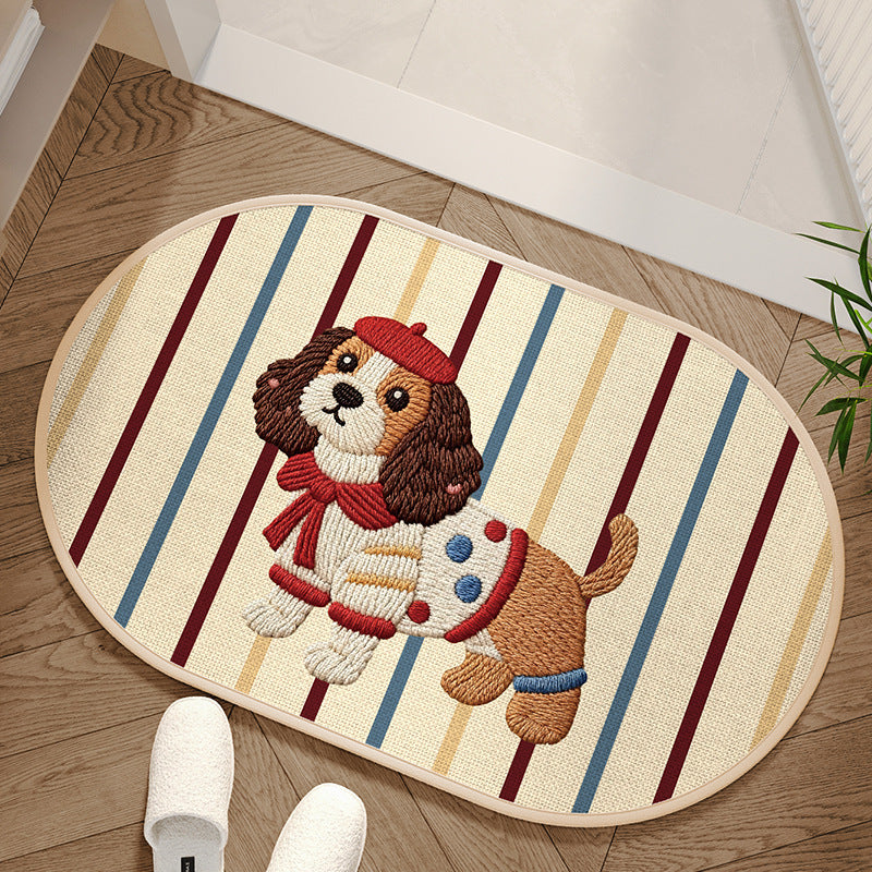 Cute Cat-Themed Decorative Bath Mat Acalora