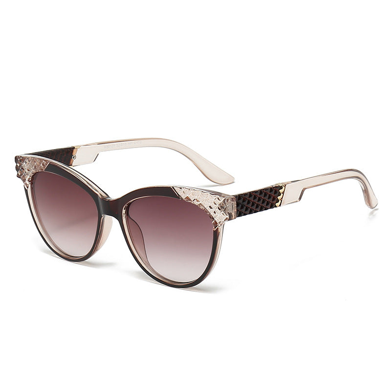 Women's Cat-Eye Sunglasses with Structured Frame and UV Protection Kalsten