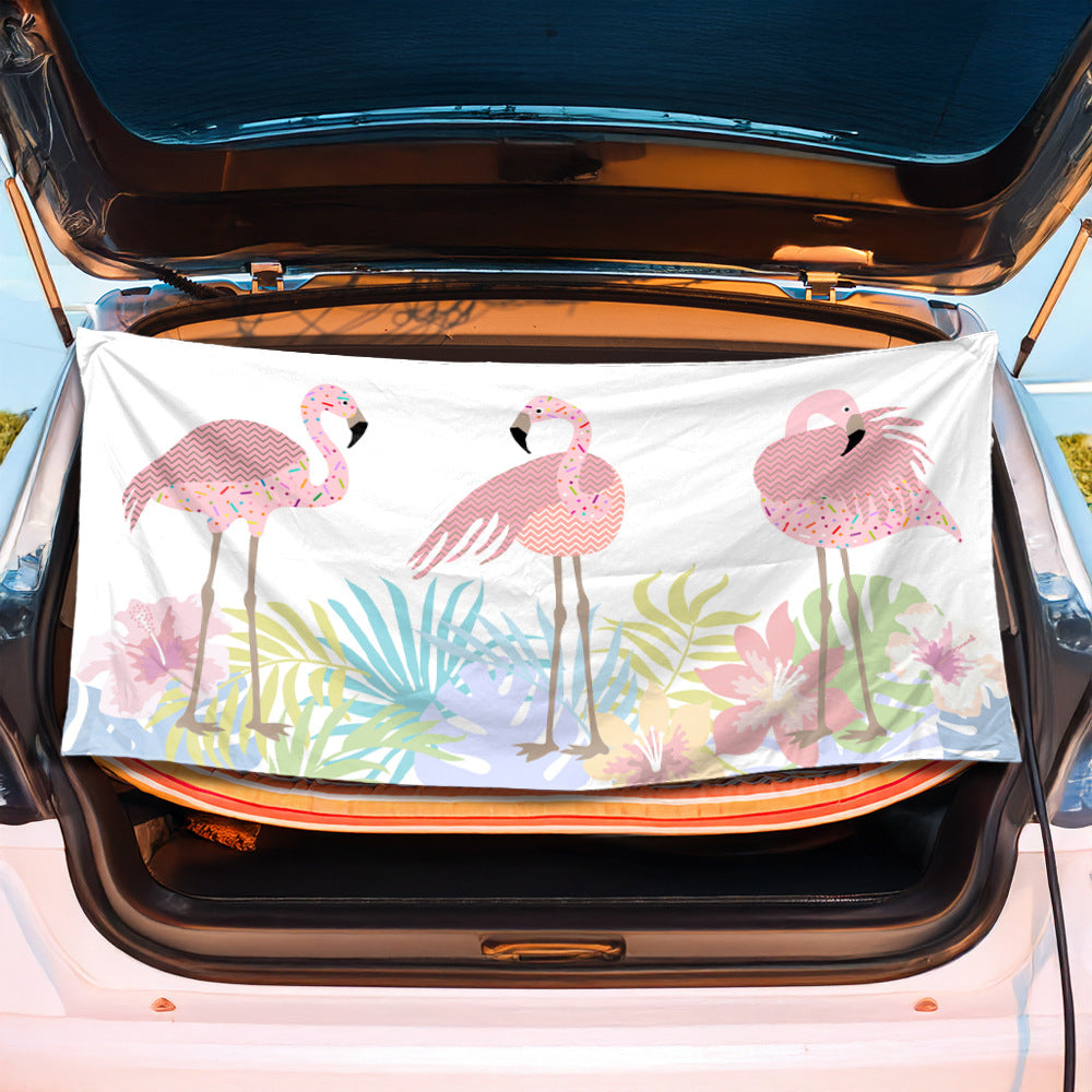 Trunk mat in creative flamingo design Kalsten