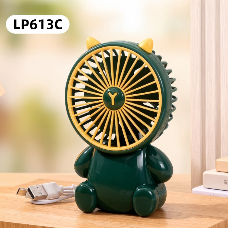 Women's portable USB mini handheld fan with animal design Kalsten