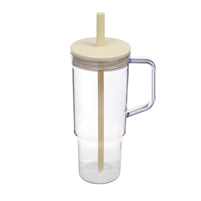 Women's creative drinking cup with retractable straw and non-slip handle Kalsten