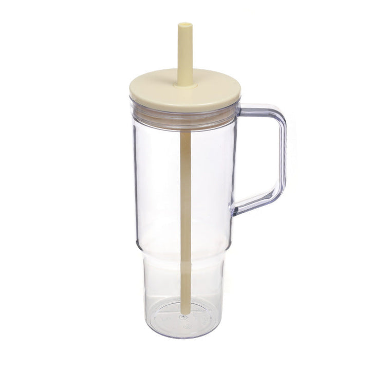 Women's creative drinking cup with retractable straw and non-slip handle Kalsten