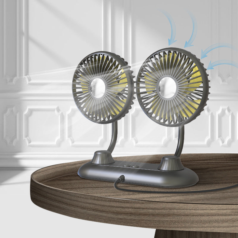 Portable Dual Adjustable USB Desk Fan Kalsten