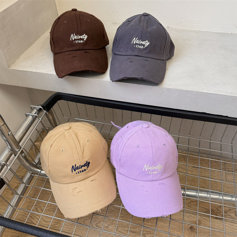 Men's Distressed Cotton Baseball Hat Kalsten