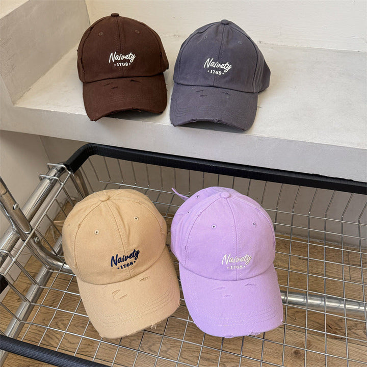 Men's Distressed Cotton Baseball Hat Kalsten