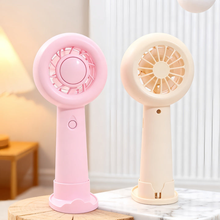 Ladies Portable Hand Fan with Ergonomic Design and USB Charging Function Kalsten
