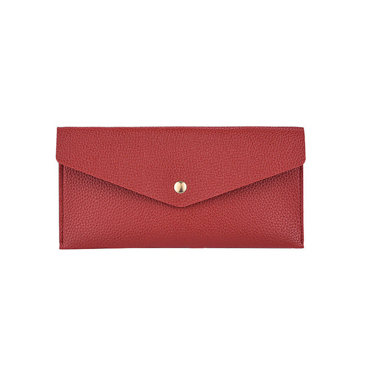 Elegant Textured Leather Clutch Wallet Kalsten