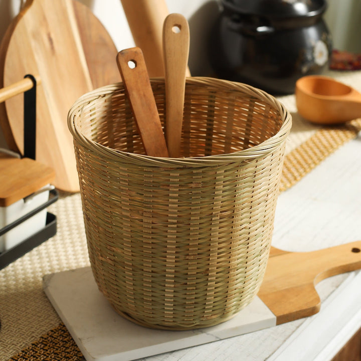 Natural Woven Waste Bin Kalsten