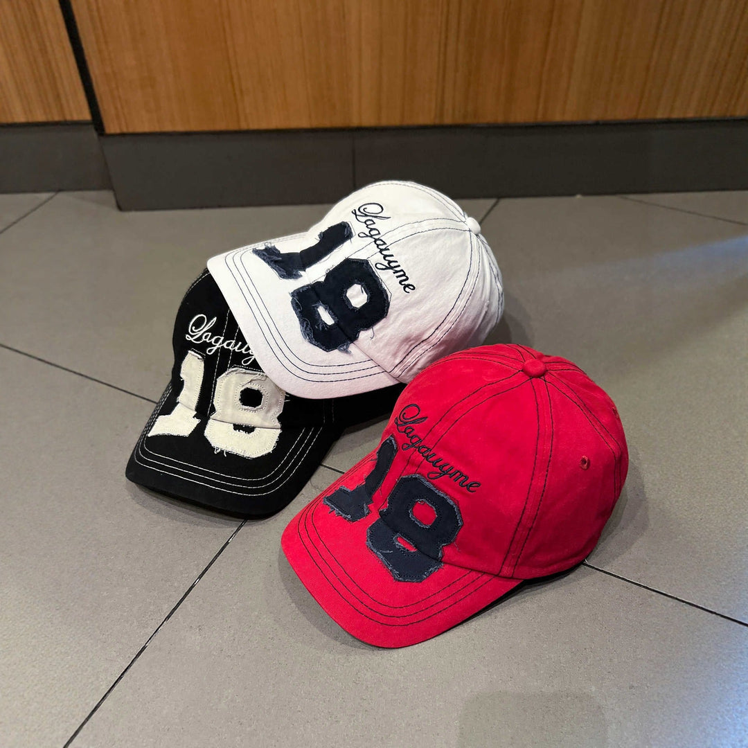 Men's Distressed Embroidered Baseball Cap Kalsten