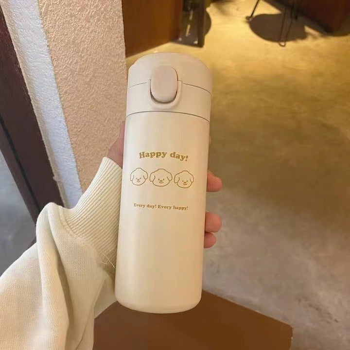 Women Insulated Water Bottle with Cute Bear Design Kalsten