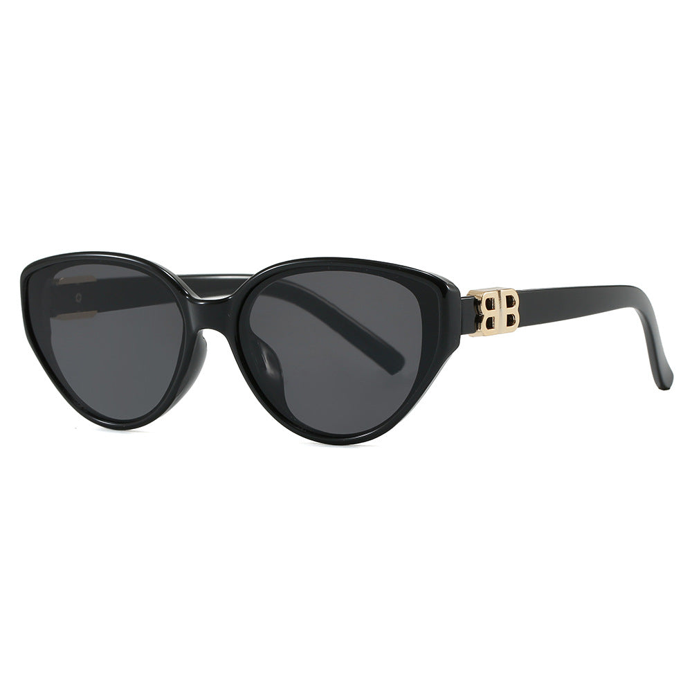 Women's fashionable cat-eye sunglasses with elegant metal frame and UV protection Kalsten