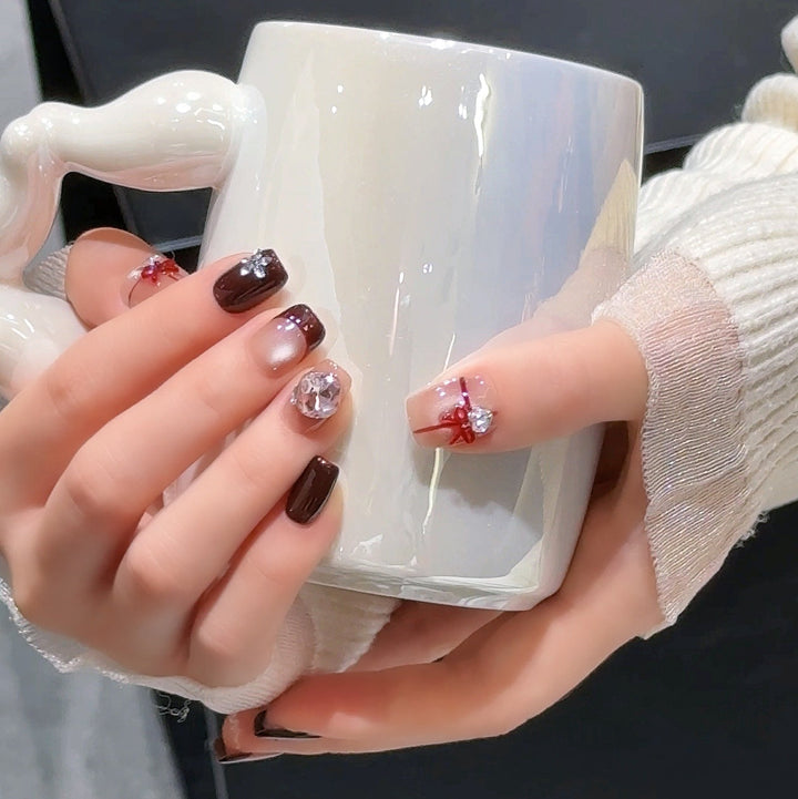 Elegant Nail Art Extensions with Pearl Accents Kalsten